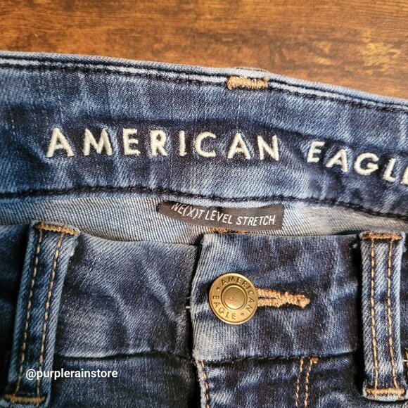 American Eagle Jeans 4 S Curvy Super Hi Rise Jegging Next Level Stretch Denim - Picture 4 of 12